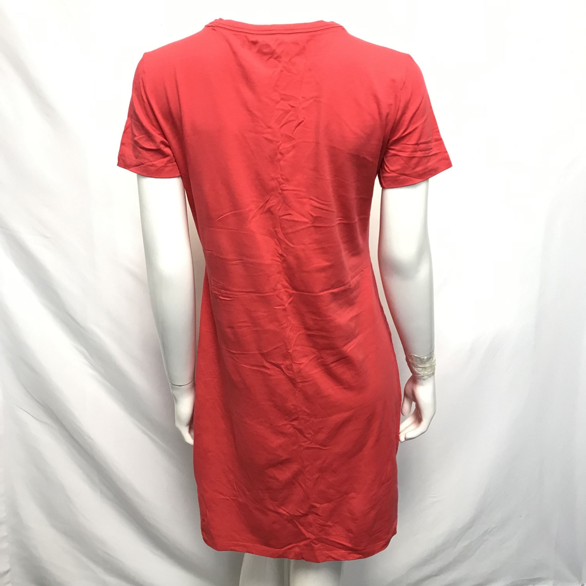 DKNY Womens Sport Logo T-Shirt Dress Red or Pink