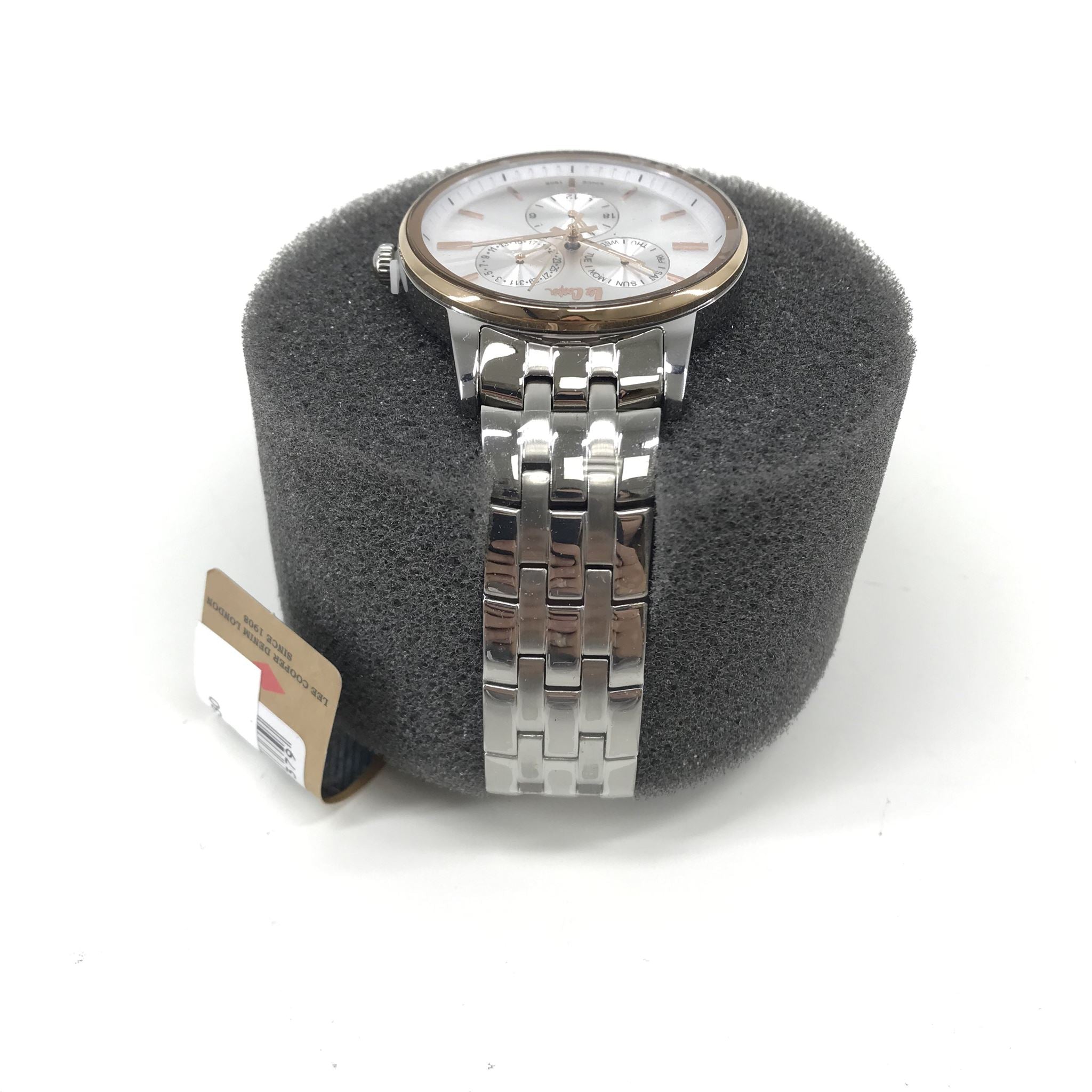 Lee Cooper Men's White Multi-Function Dial Stainless Steel Watch LC06498