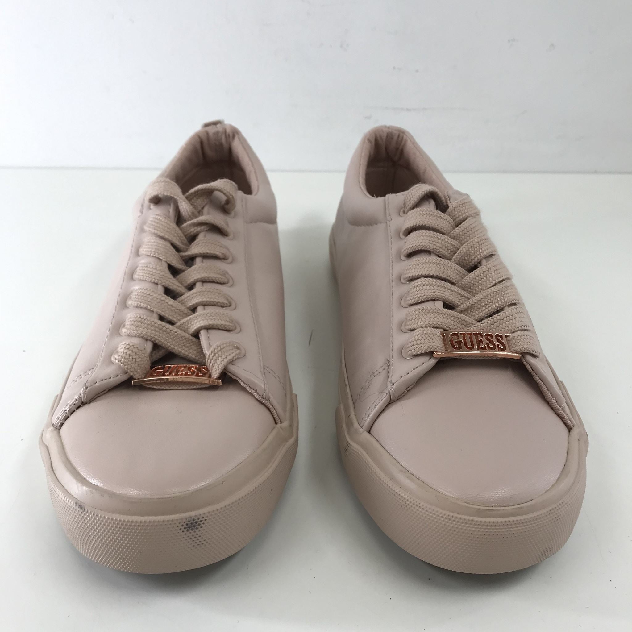 Guess Factory Women's Nova Logo Low-Top Sneakers Baby Pink Sz 7.5