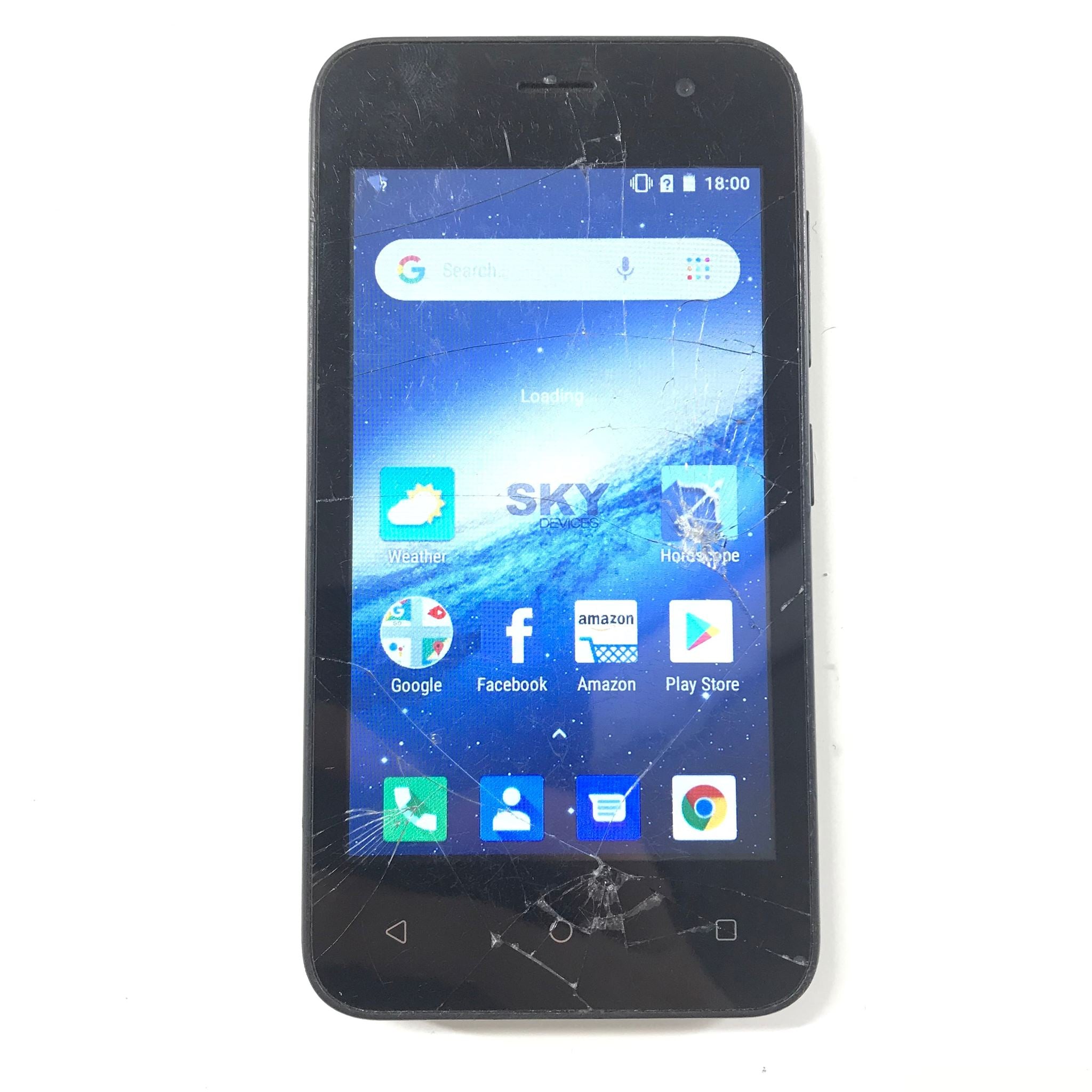 Sky Devices Platinum B4 16GB Dual SIM Unlocked Android Smartphone Black READ