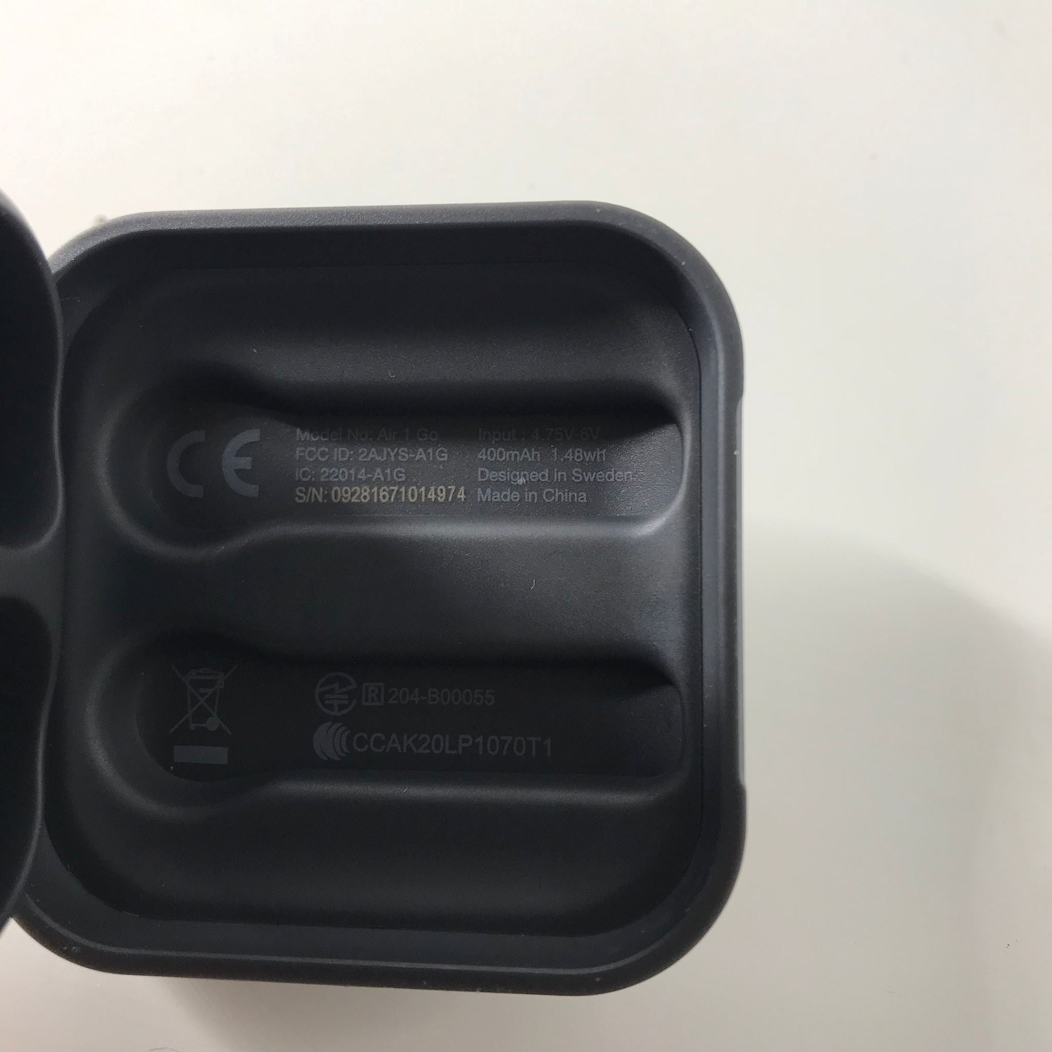 Happy Plugs Stockholm Air 1 True Wireless Earbuds - Gray