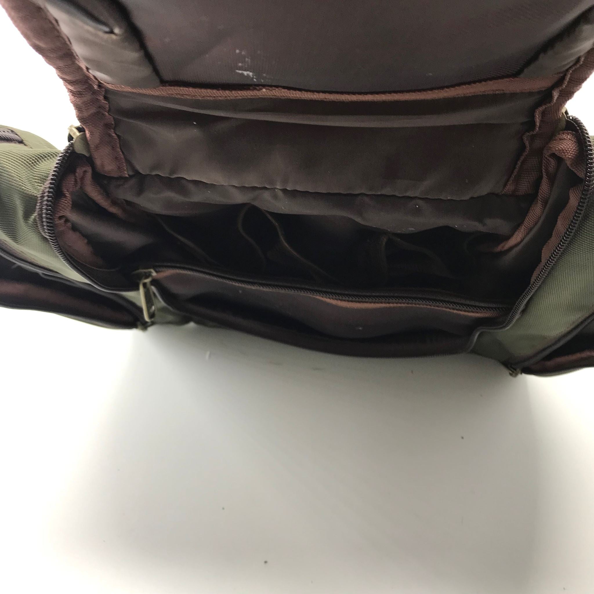 Swiss Military Green Toiletry Bag - Army Green & Brown