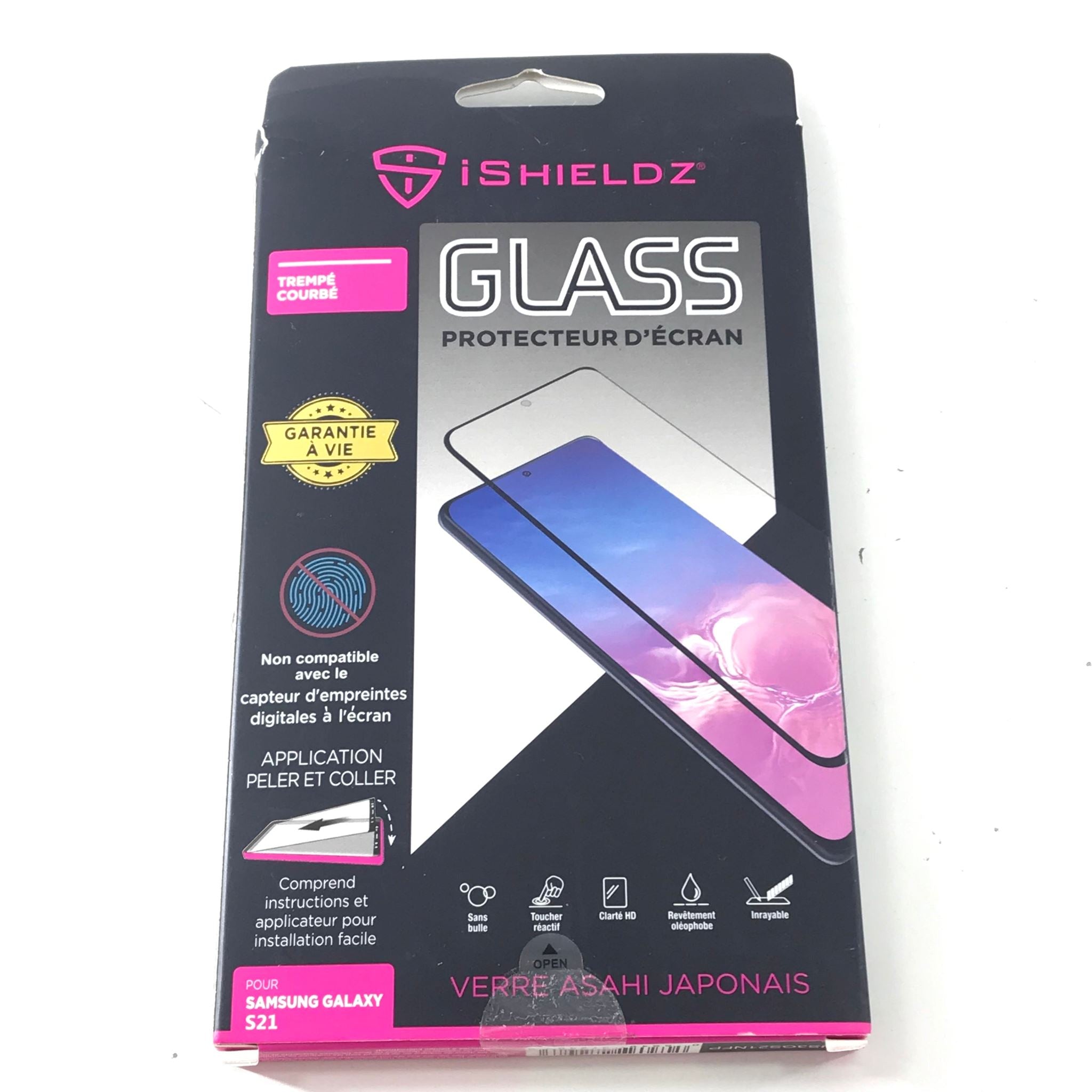 iShieldz Samsung Galaxy S21 Tempered Japanese Asahi Glass Screen Protector