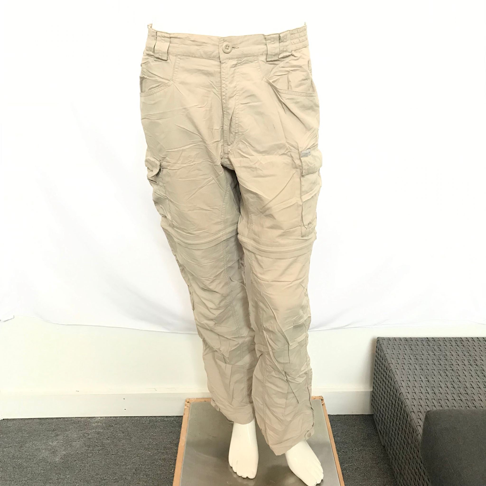 Columbia Titanium Women's Convertible Zip Off Pants Khaki Sz M