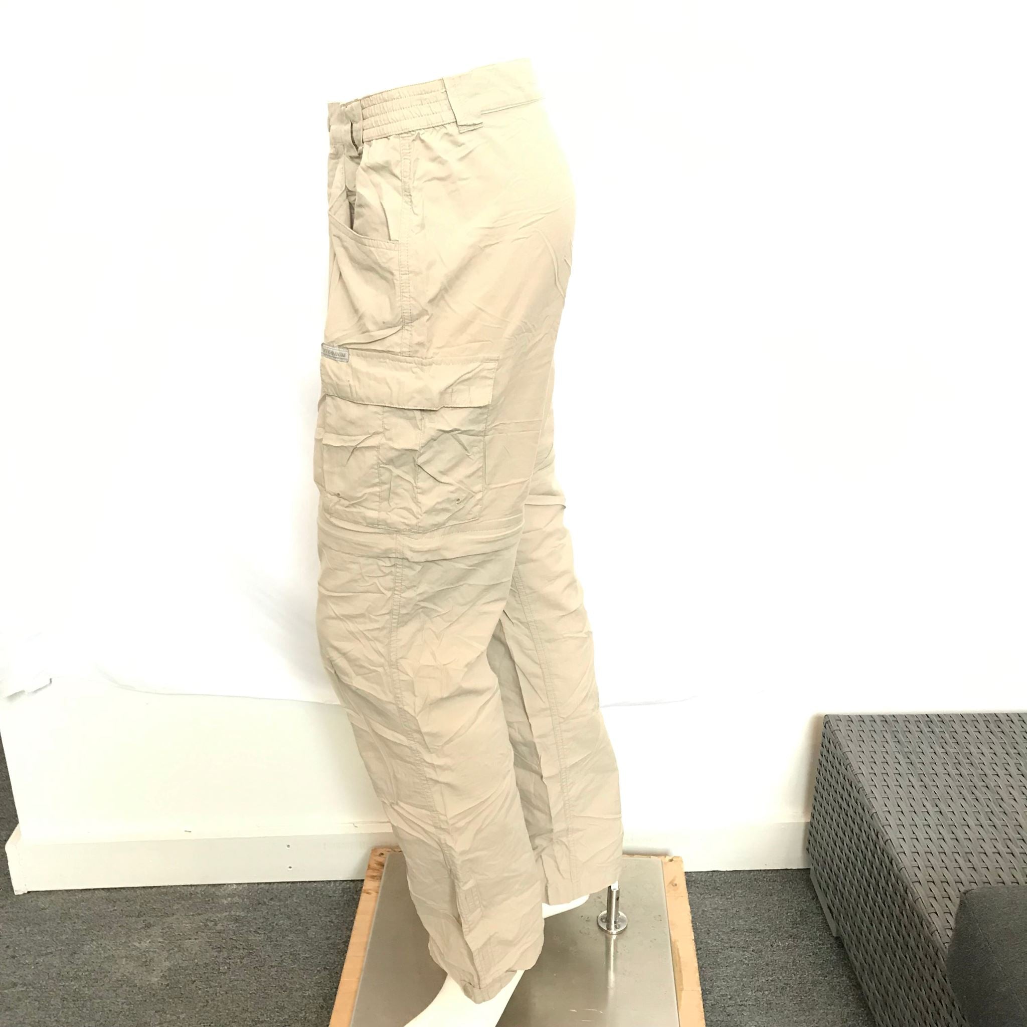 Columbia Titanium Women's Convertible Zip Off Pants Khaki Sz M