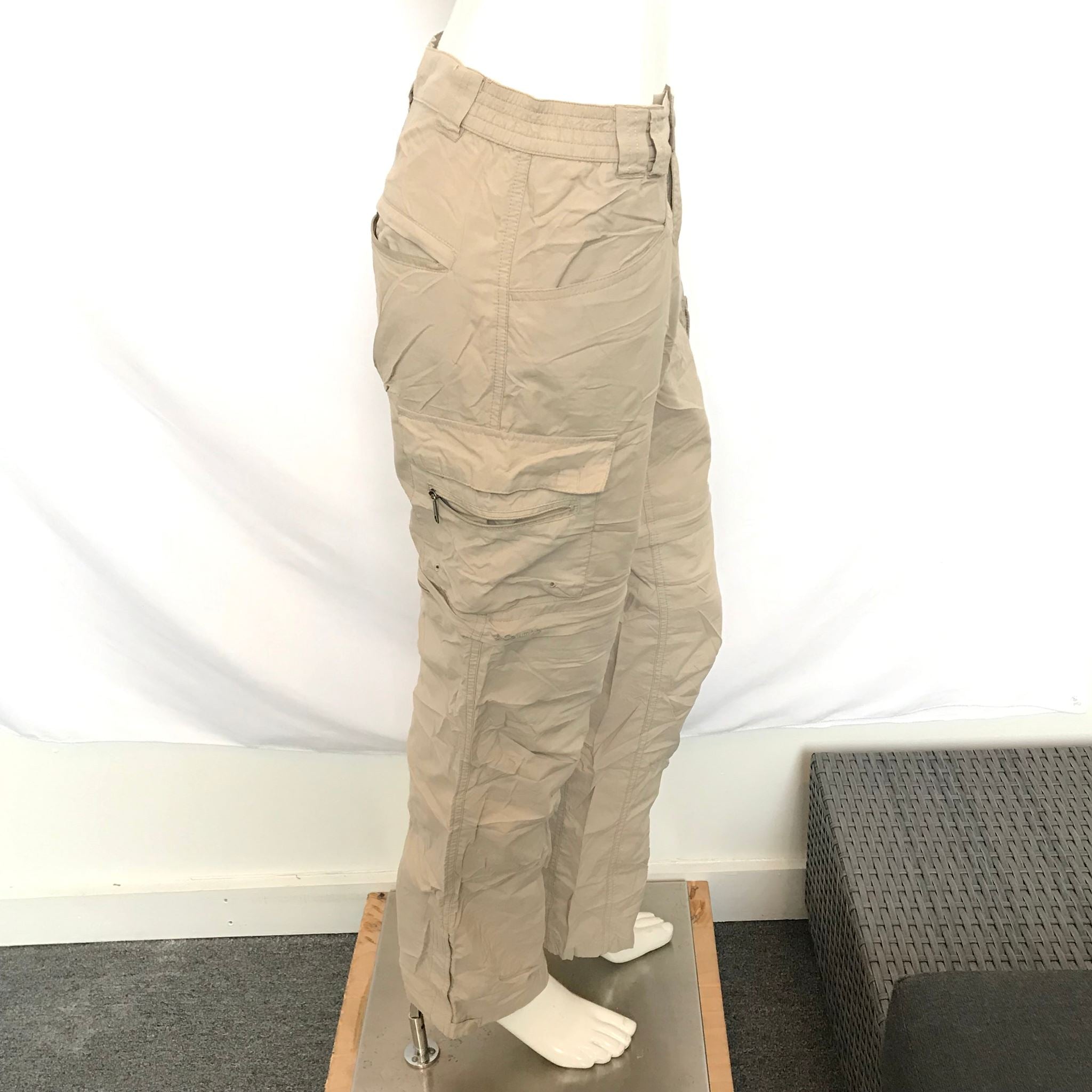 Columbia Titanium Women's Convertible Zip Off Pants Khaki Sz M