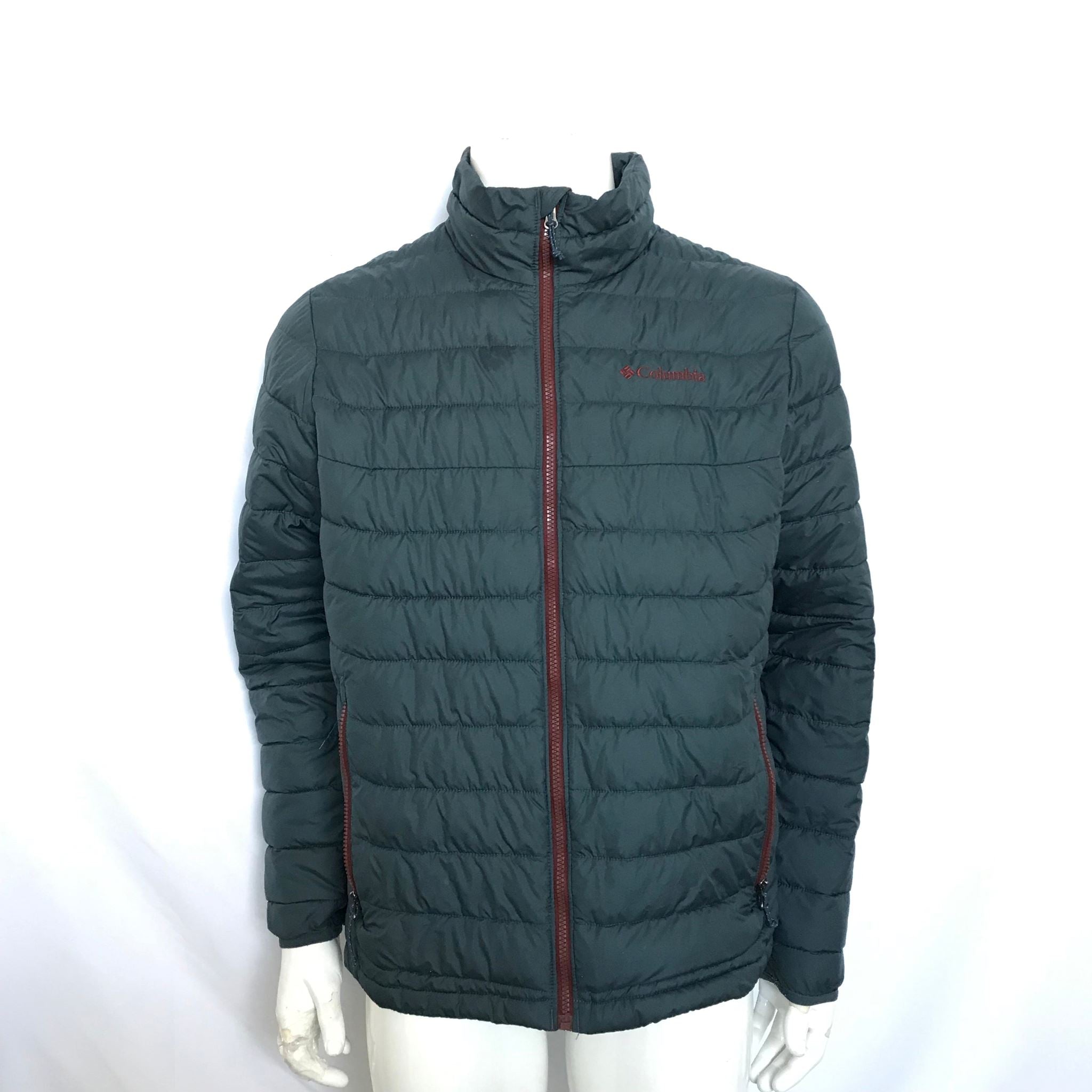 Columbia Men's Oyanta Trail Thermal Coil Insulated Jacket Sz M Dark Teal