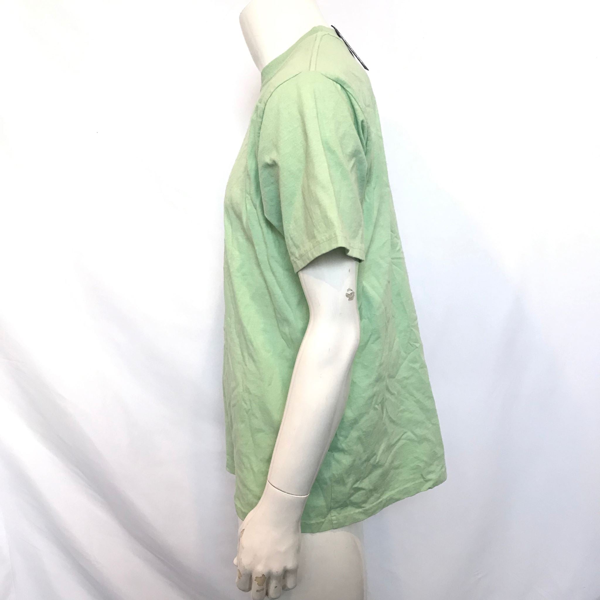 Only NY Premium Basics Heavyweight Cotton T-Shirt Solid Mint Green Sz L