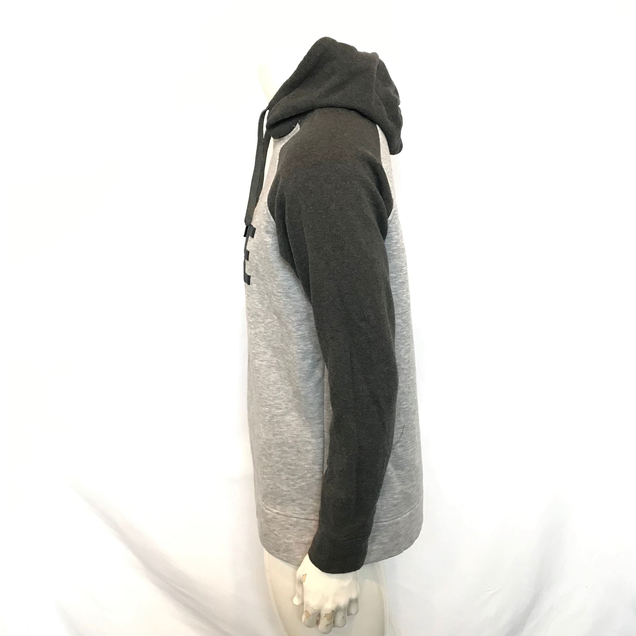 Jack and Jones Men's Gray Black Combo Core Hooded Sweatshirt Size L