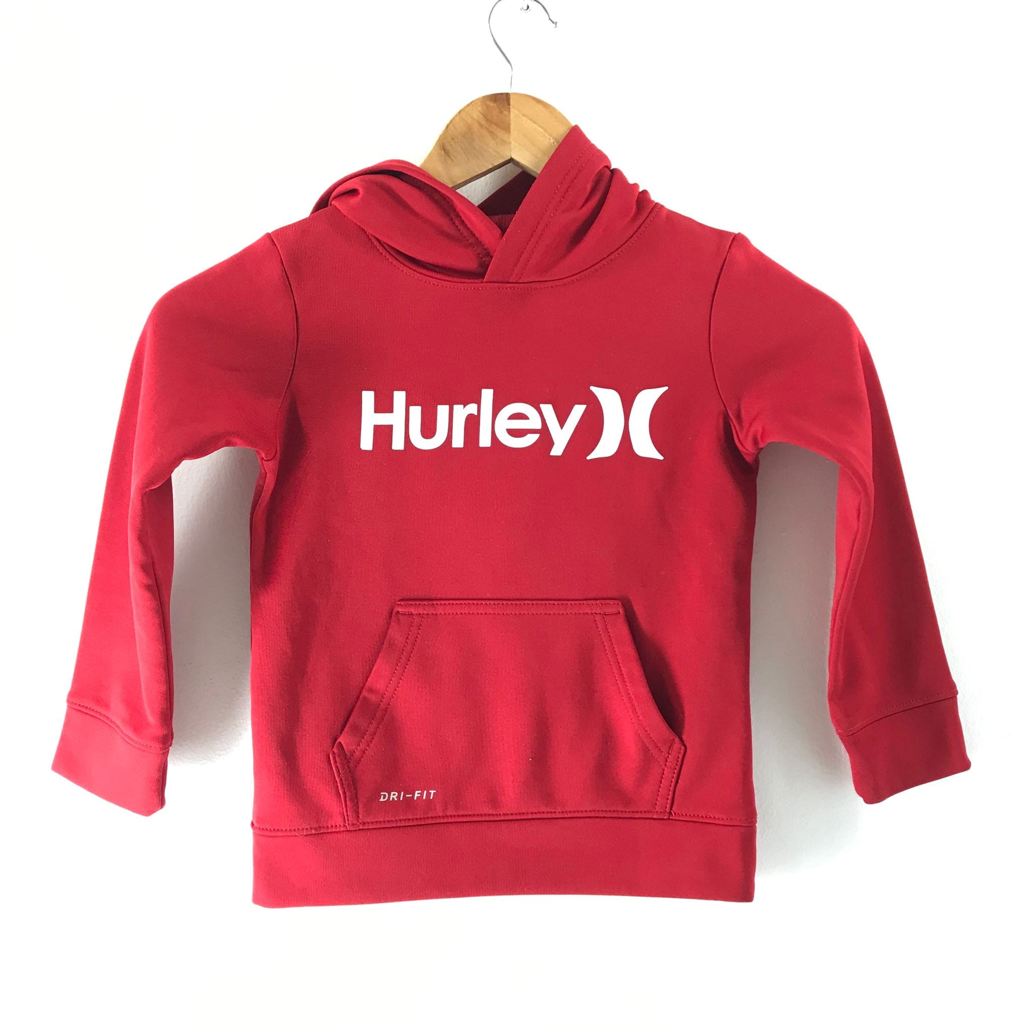 Hurley Kids' Dri-fit Active Hoodie Red Sz 3-4