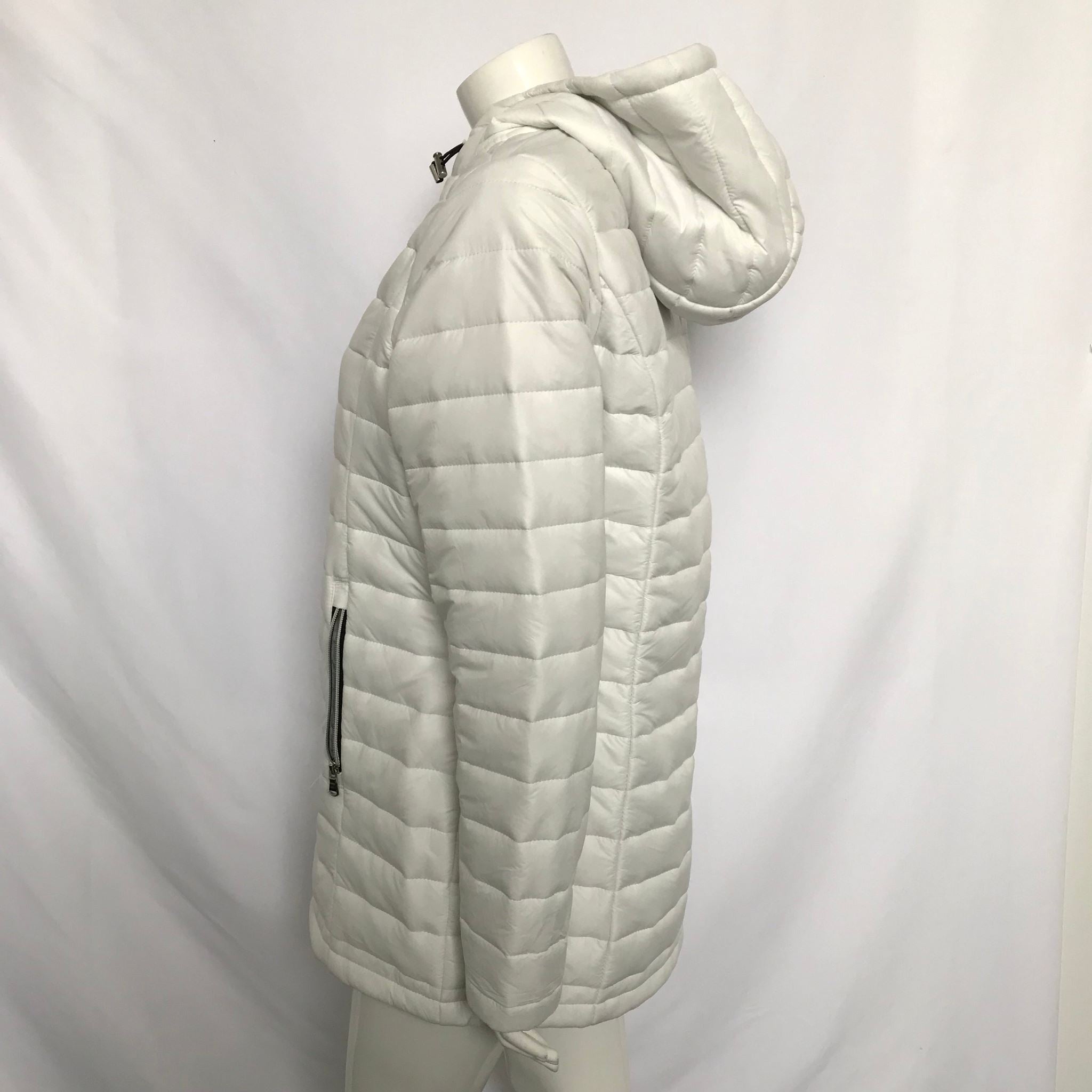 Mountain Ridge Women's Soft Lightweight Puffer Jacket White Sz M