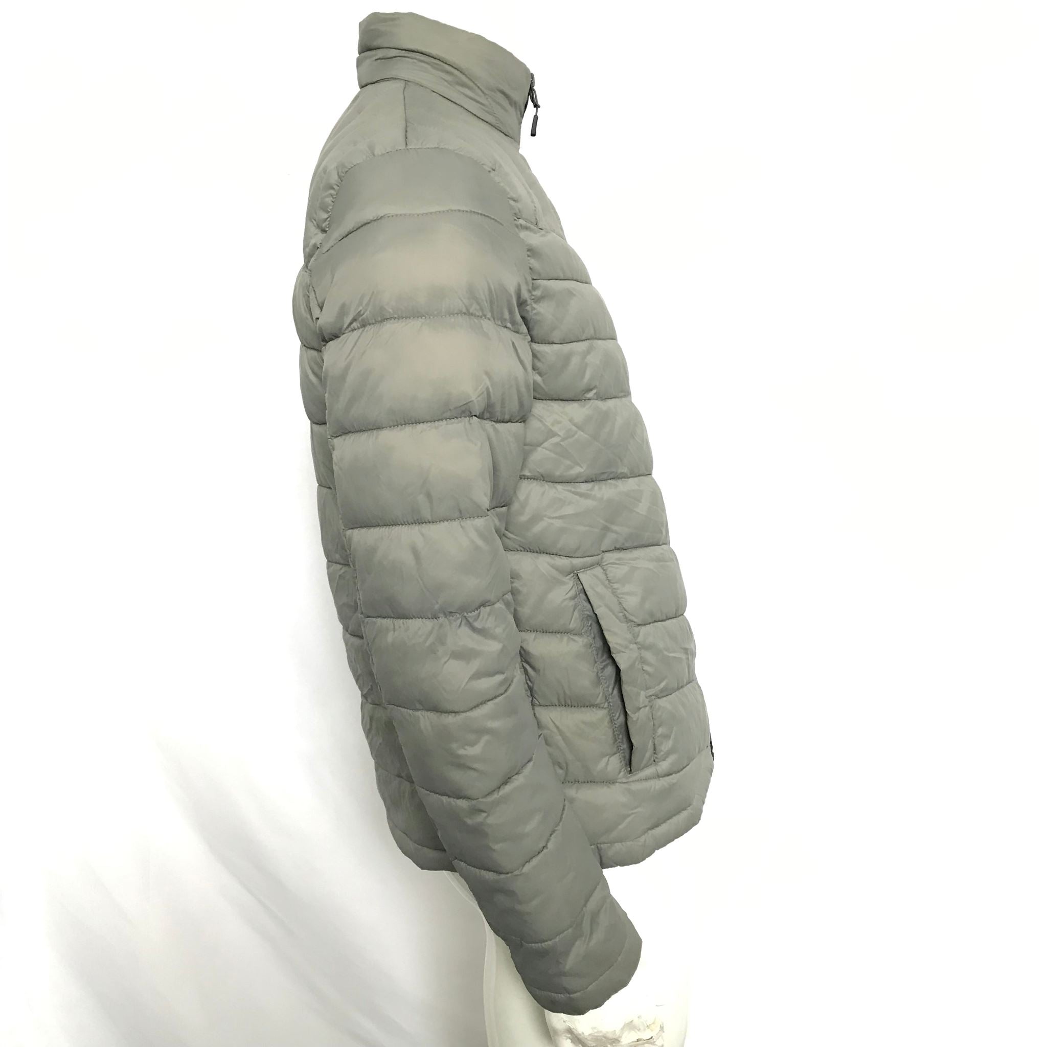 Buffalo David Bitton Men's Lightweight Puffer Jacket Gray Sz S
