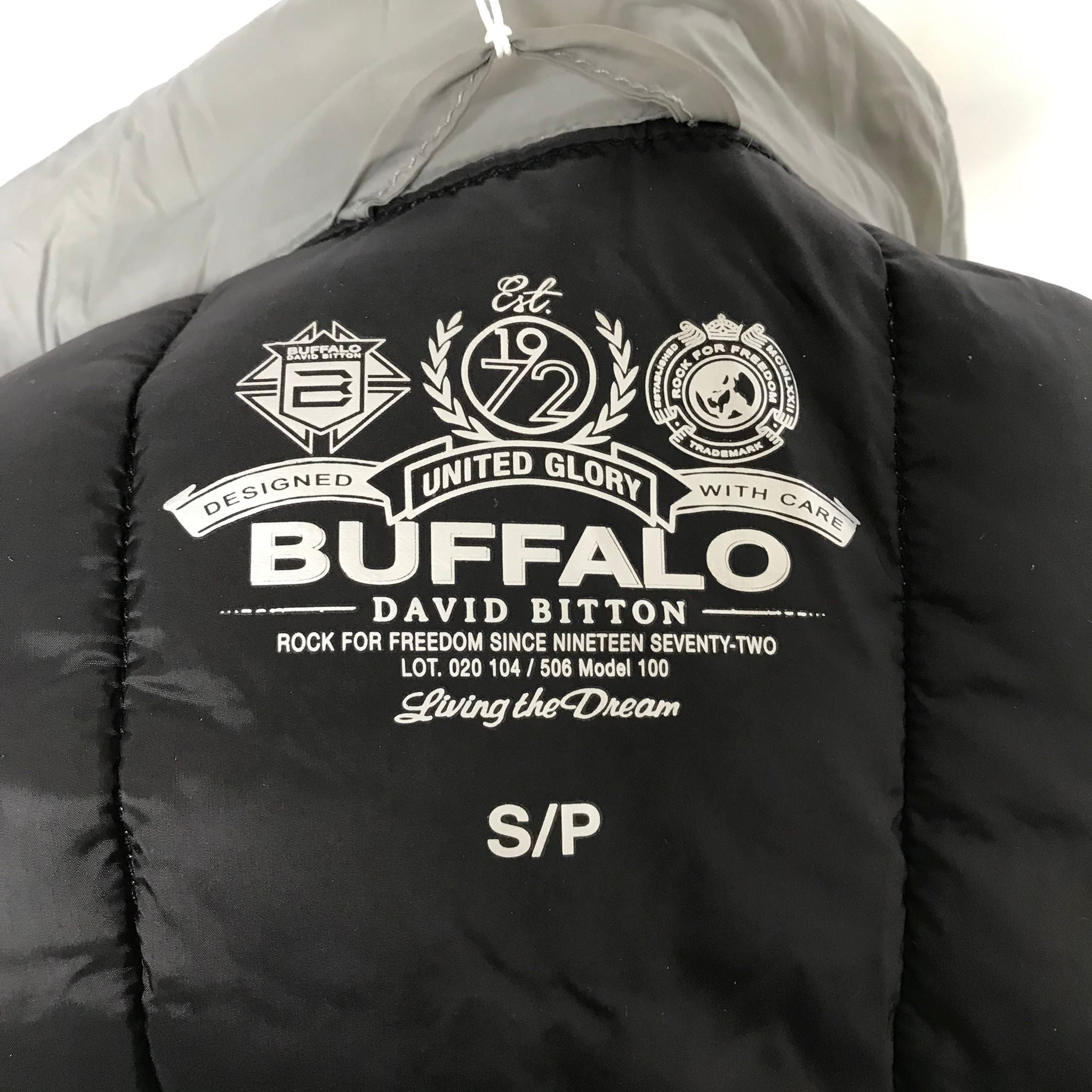 Buffalo David Bitton Men's Lightweight Puffer Jacket Gray Sz S