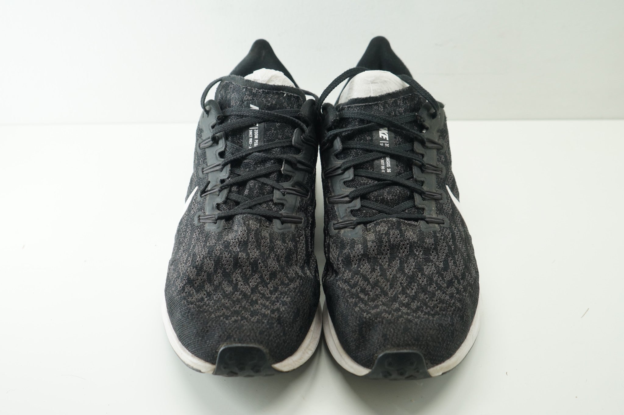 Nike Air Zoom Pegasus 36 Black White Men's US Sz 10 AQ2204-001 Sneakers