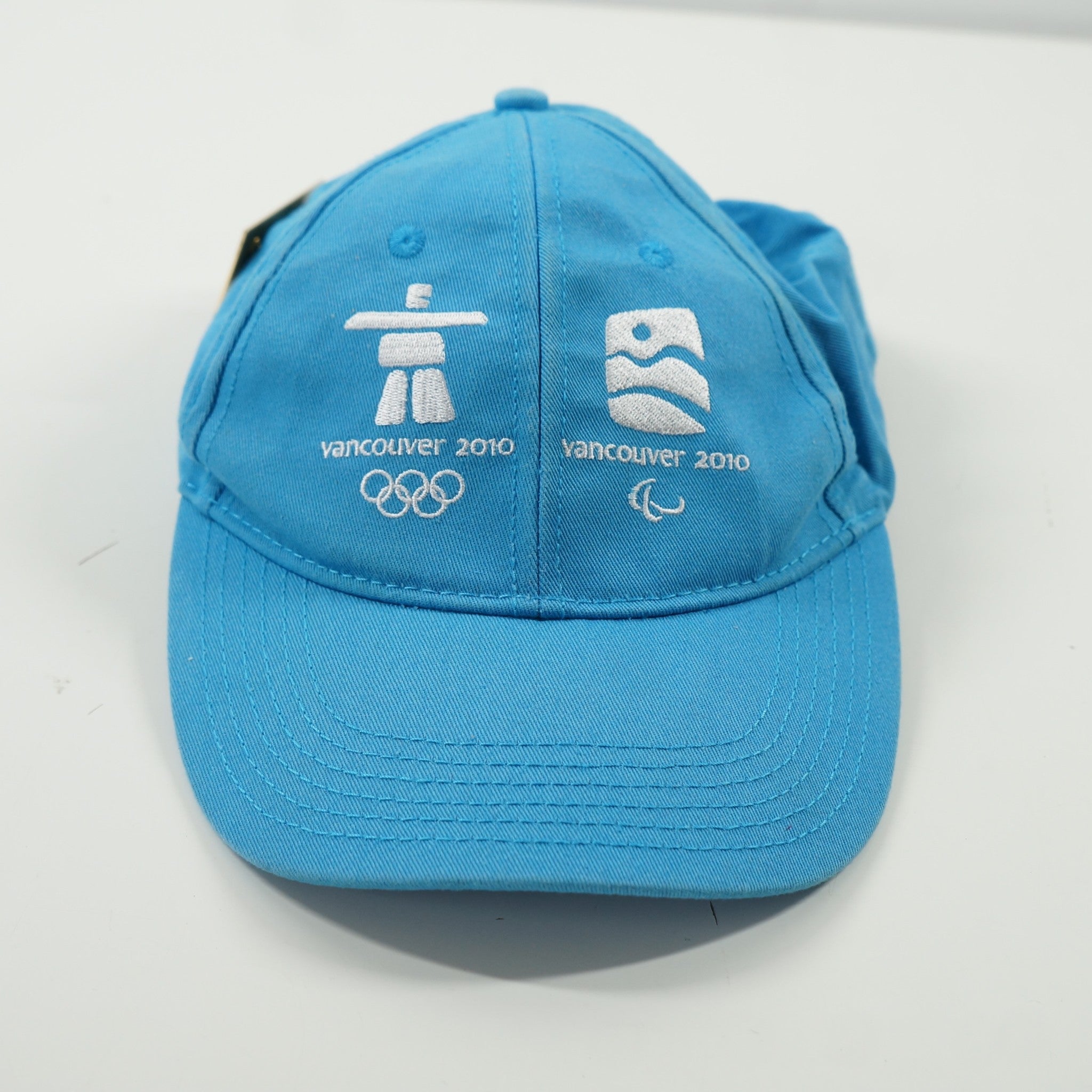 Olympic Vancouver 2010 Mongolia Hudson's Bay Cap & Mongolia Pin - Sky Blue