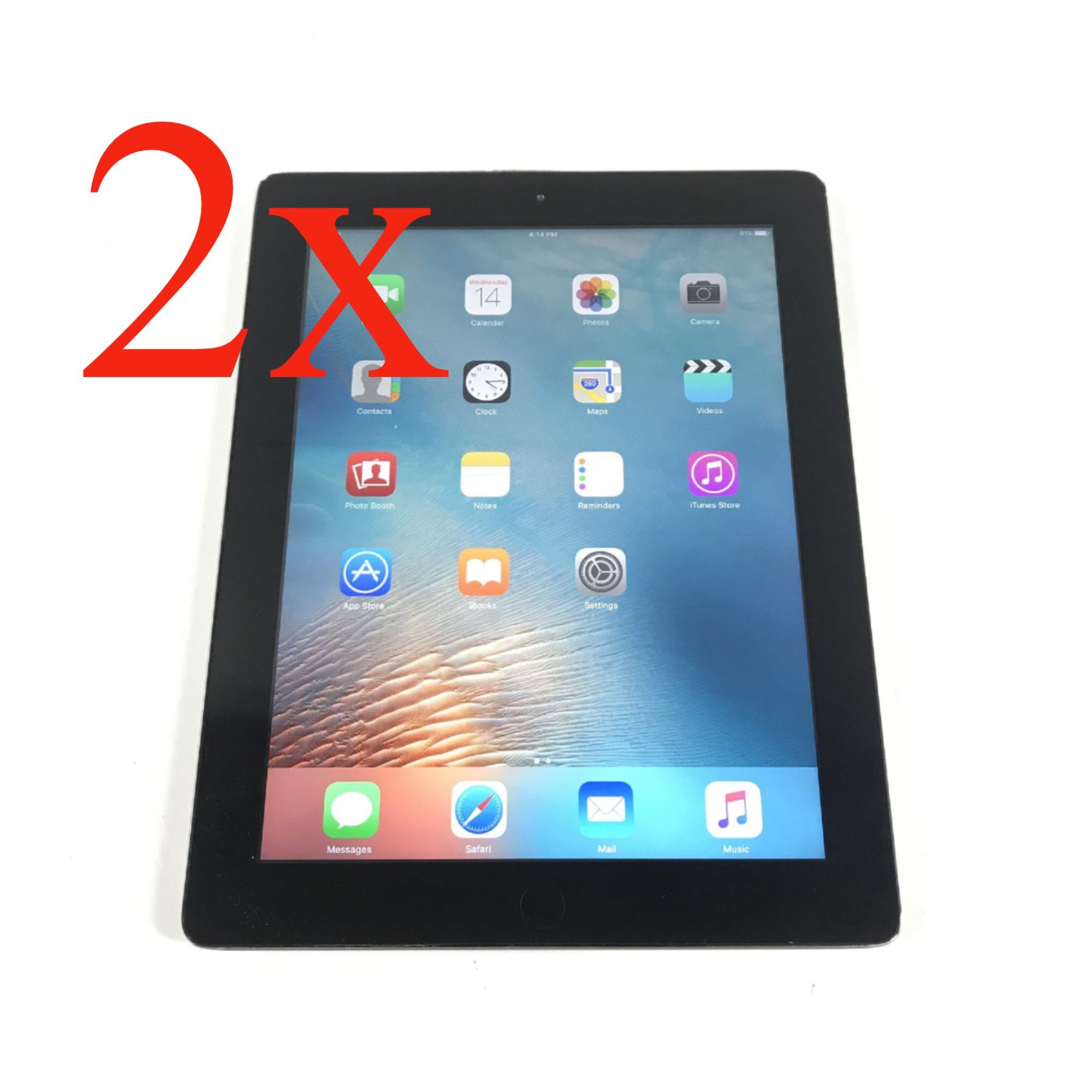2x Apple iPad 3rd Generation Tablet A1416 - 32GB and 64G - Wi-Fi - 9.7in - Black