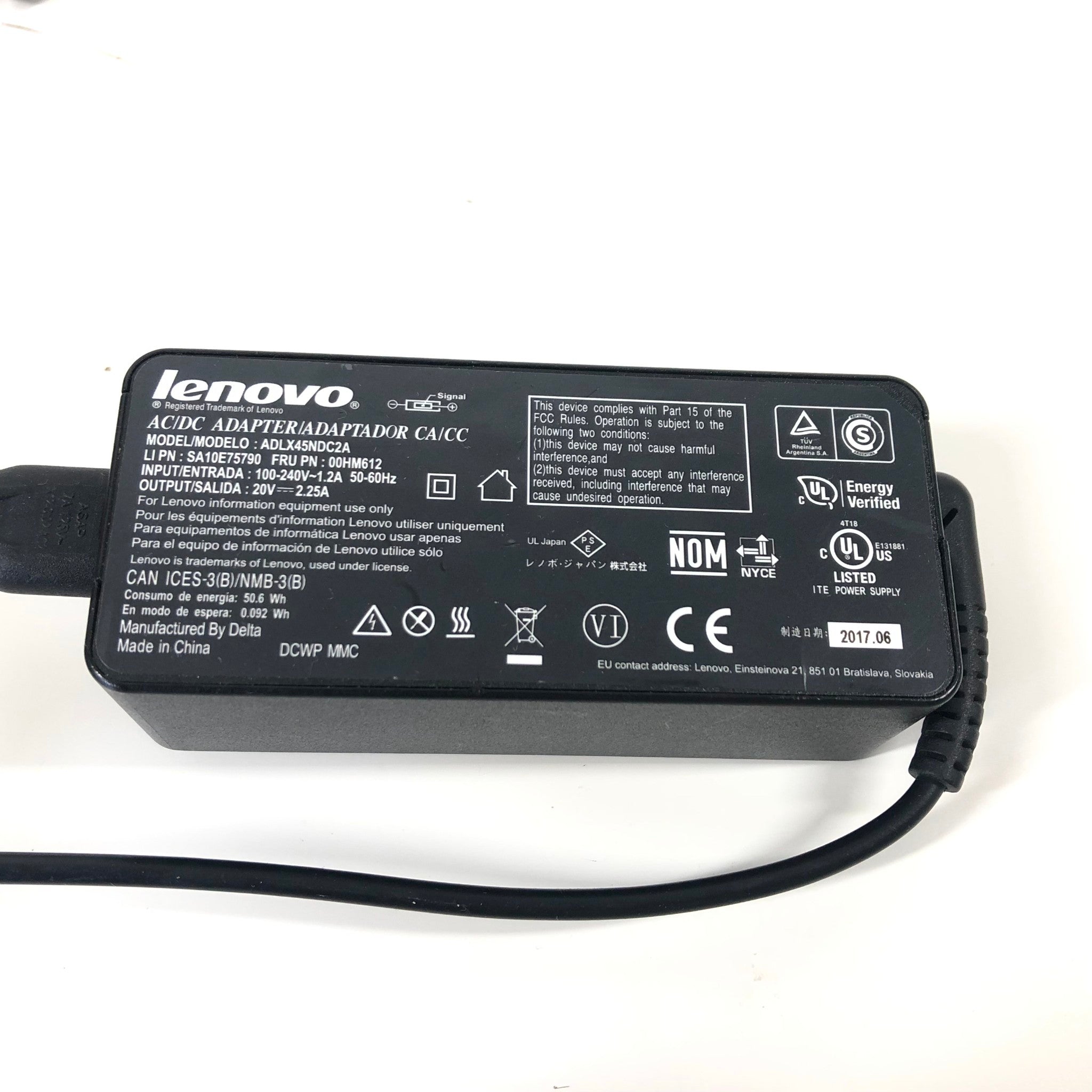 Genuine LENOVO 45W 20V 2.25A Power Supply Charger  + AC CORD OEM