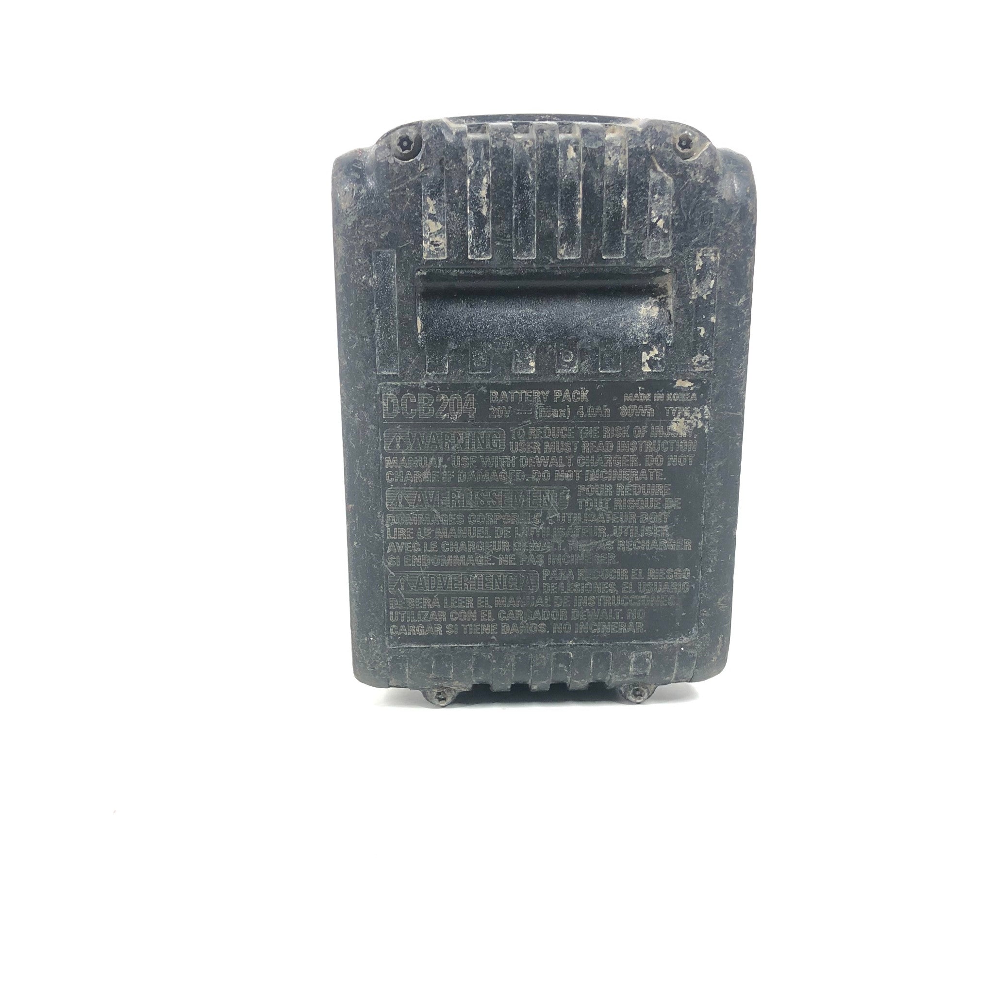 Genuine OEM DeWalt 20v Max Lithium Ion Rechargeable Battery DCB204 4.0Ah 80Wh V2