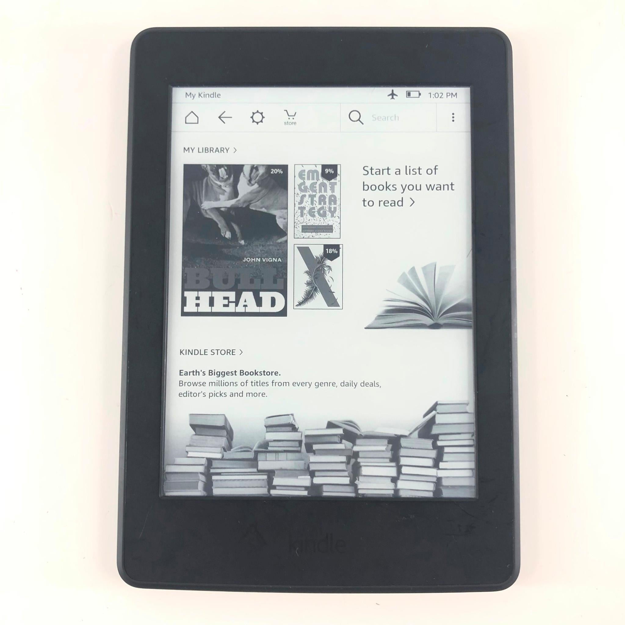Amazon Kindle Paperwhite 7th Generation 4GB Wi-Fi 6in Black - Grade B1