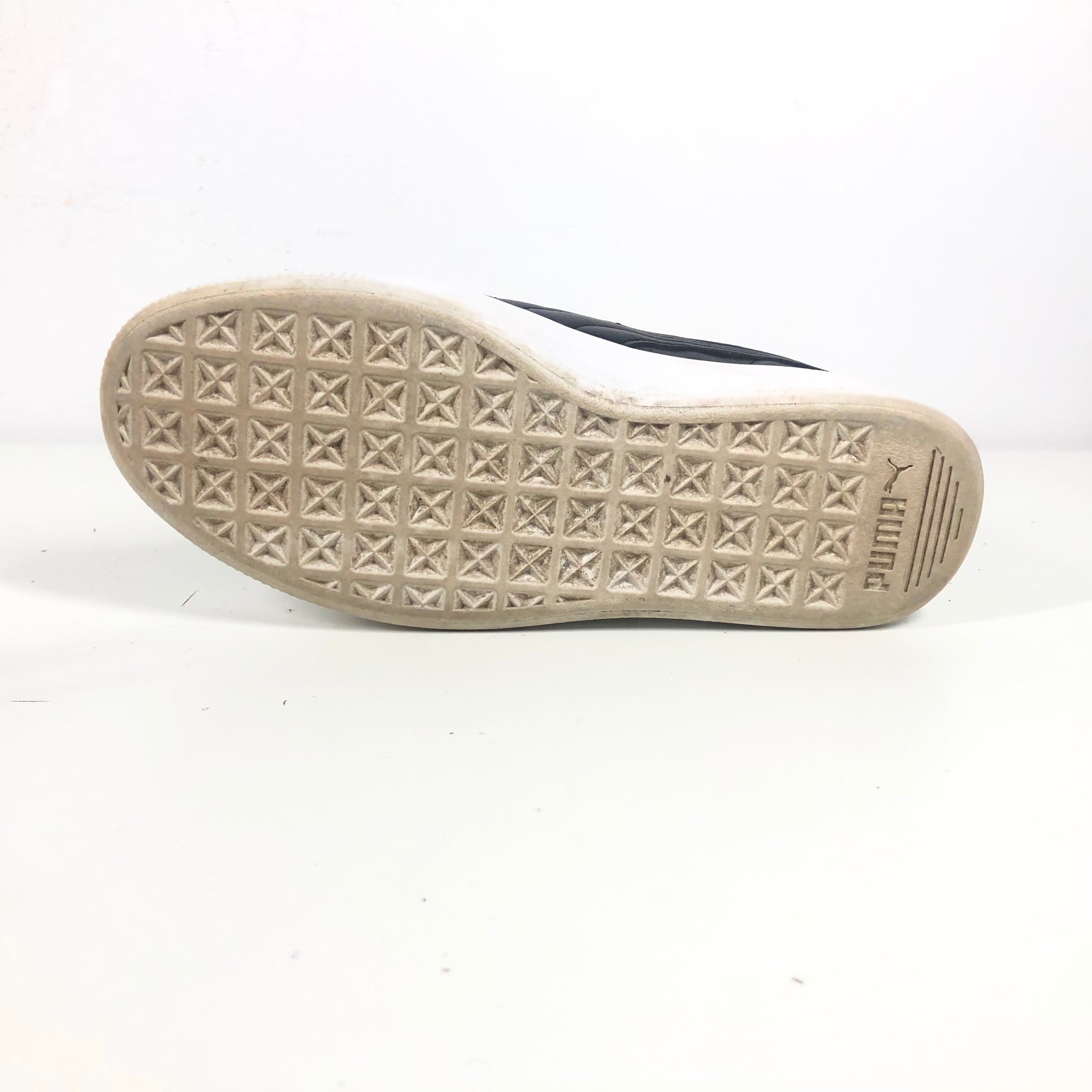 PUMA Vikky Stacked Leather Sneakers Women's Shoes Sz 7 Black 369143-01
