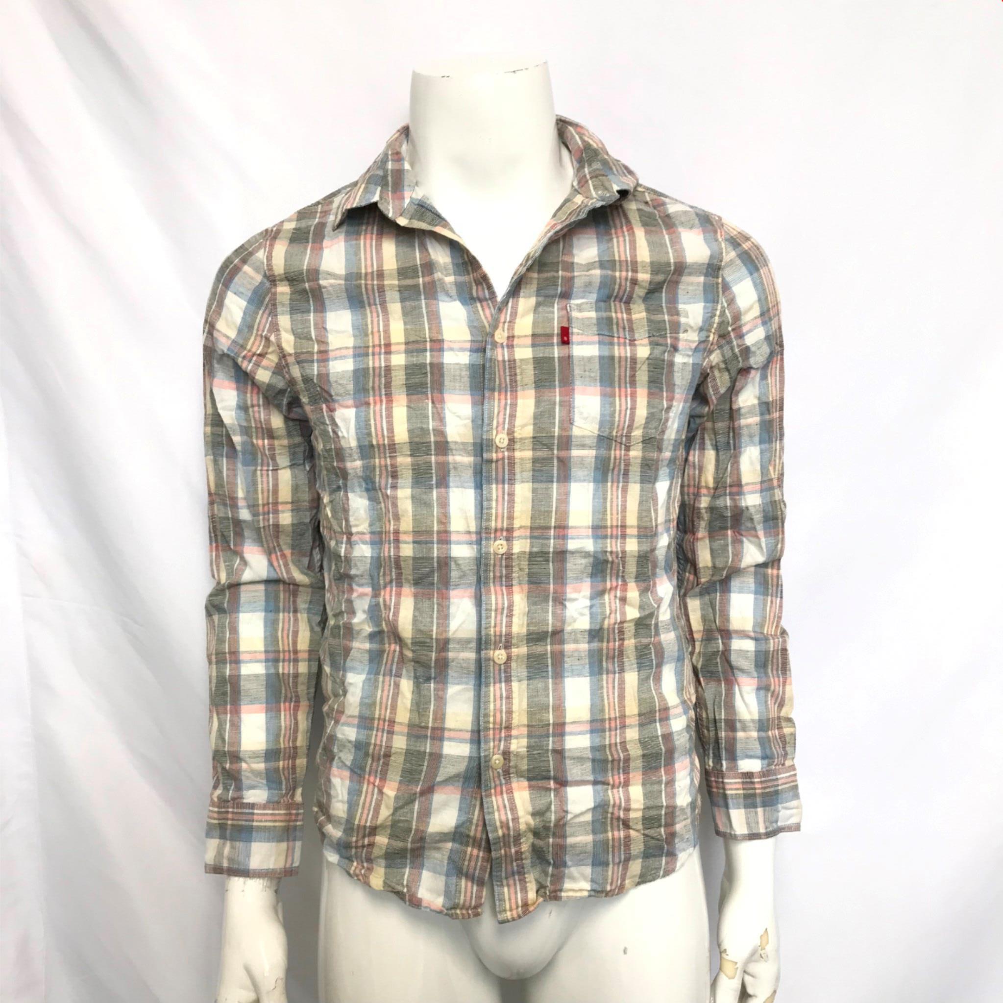 Levi's Men's Sunset 1 Pocket Standard Hemp Buttoned Shirt Sz S