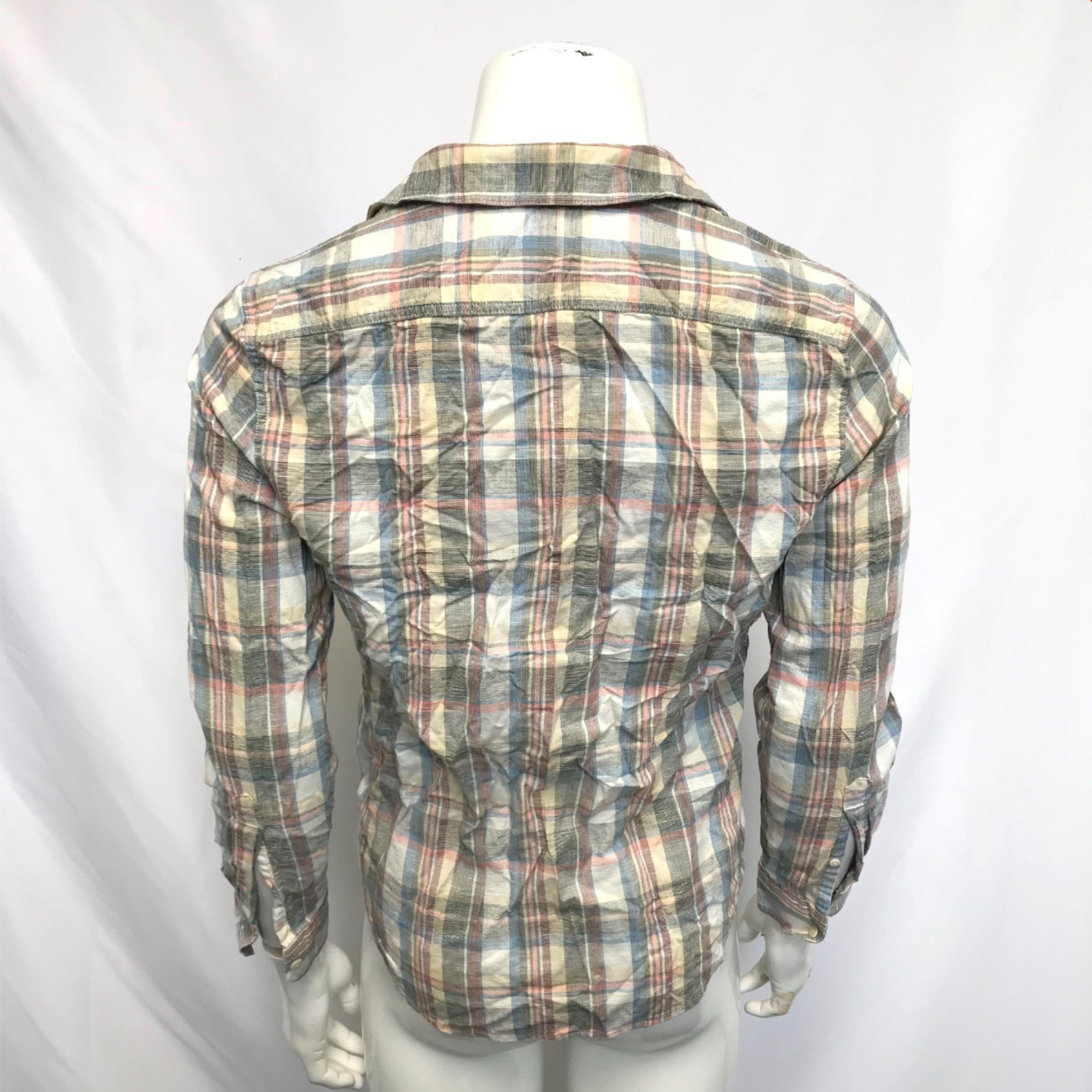 Levi's Men's Sunset 1 Pocket Standard Hemp Buttoned Shirt Sz S