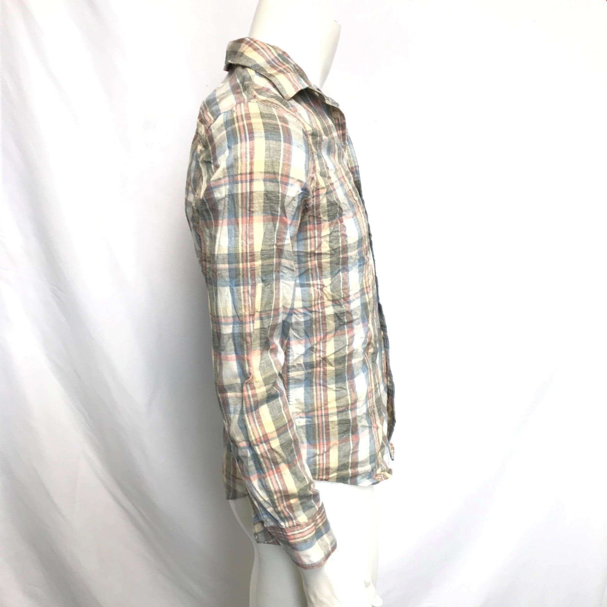 Levi's Men's Sunset 1 Pocket Standard Hemp Buttoned Shirt Sz S