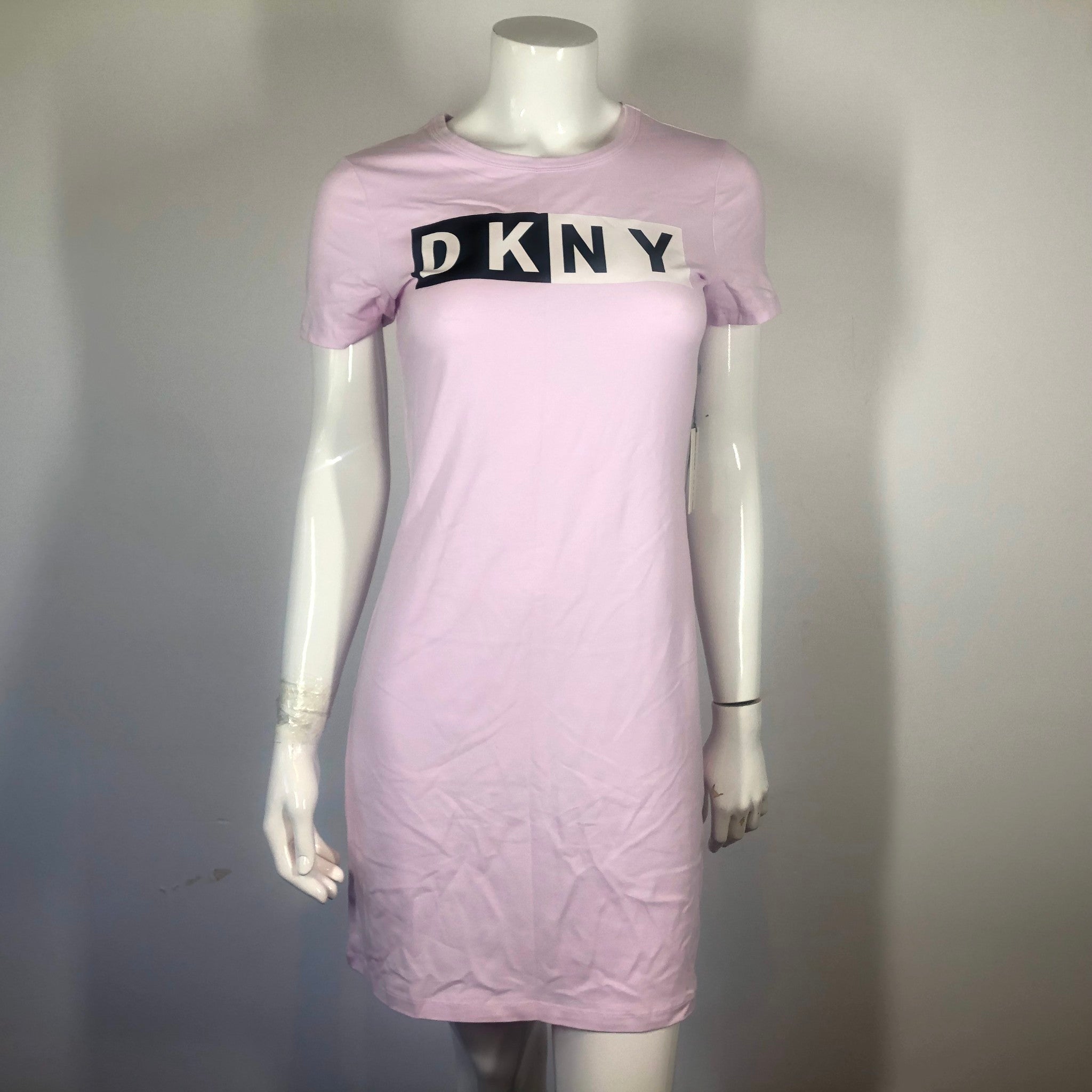 DKNY Womens Sport Logo T-Shirt Dress Red or Pink