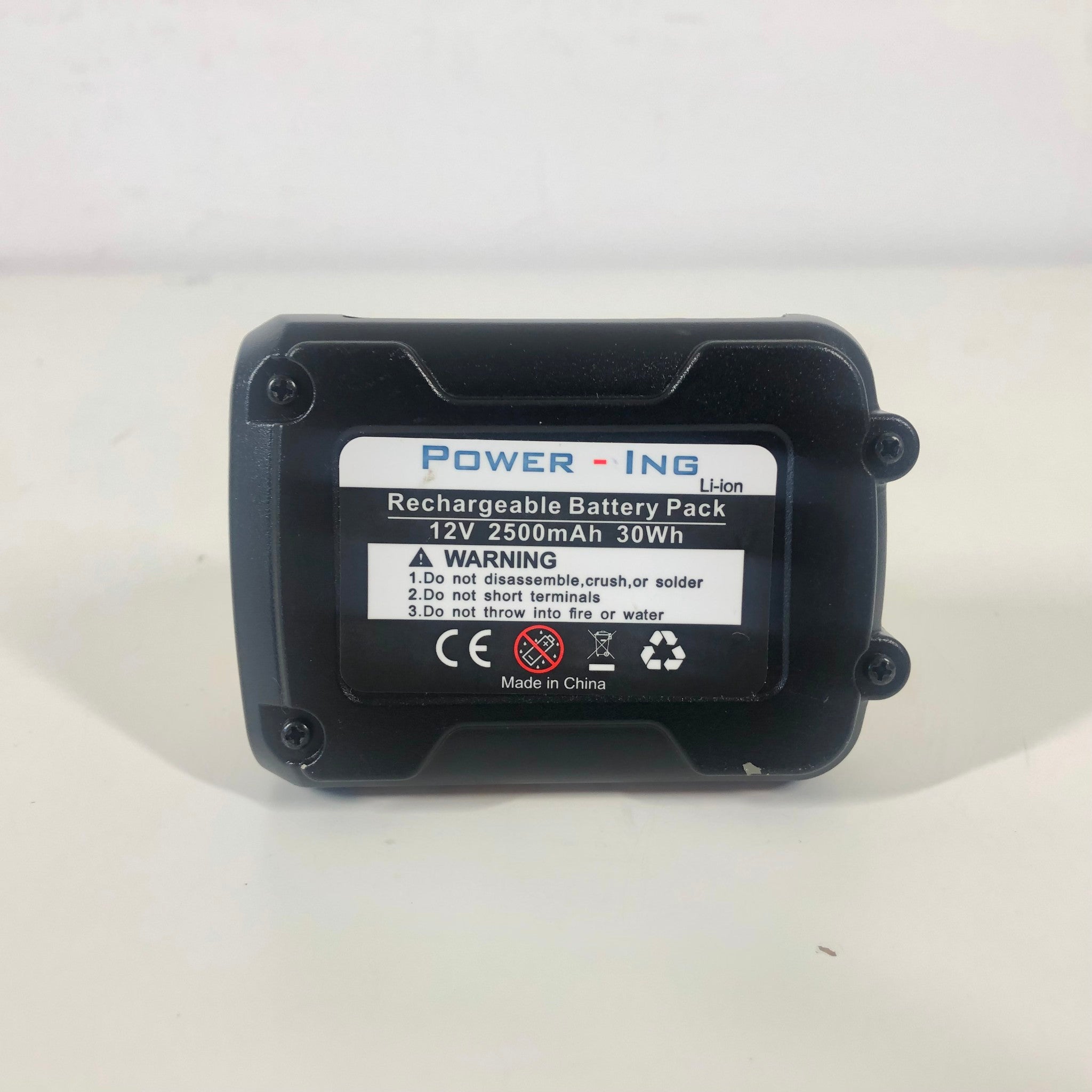 Power-Ing 12V Lithium Ion Rechargeable Battery 2500mAh 30Wh