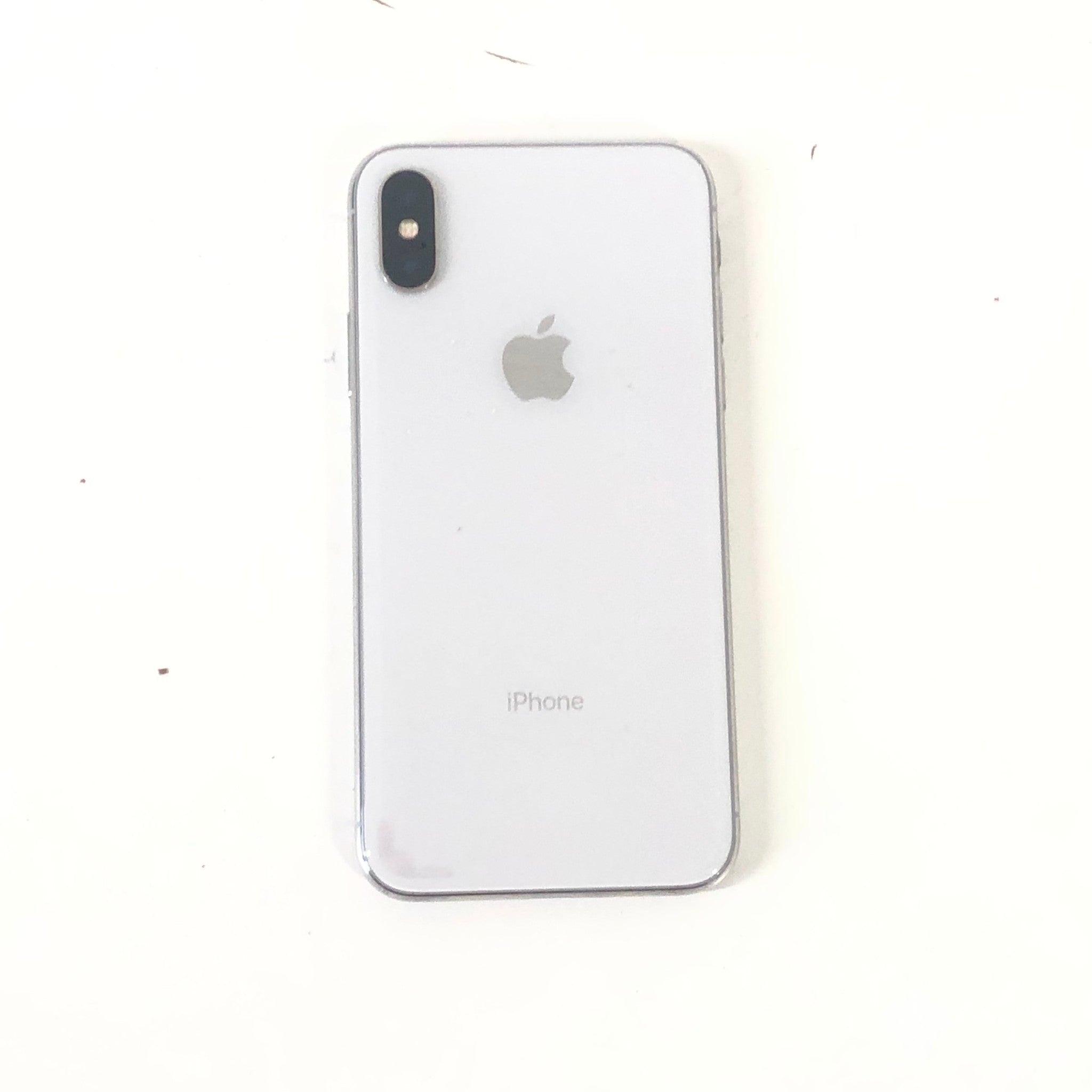 Apple iPhone X - 64GB - Silver (Unlocked) A1901 (GSM) Smartphone FOR PARTS READ