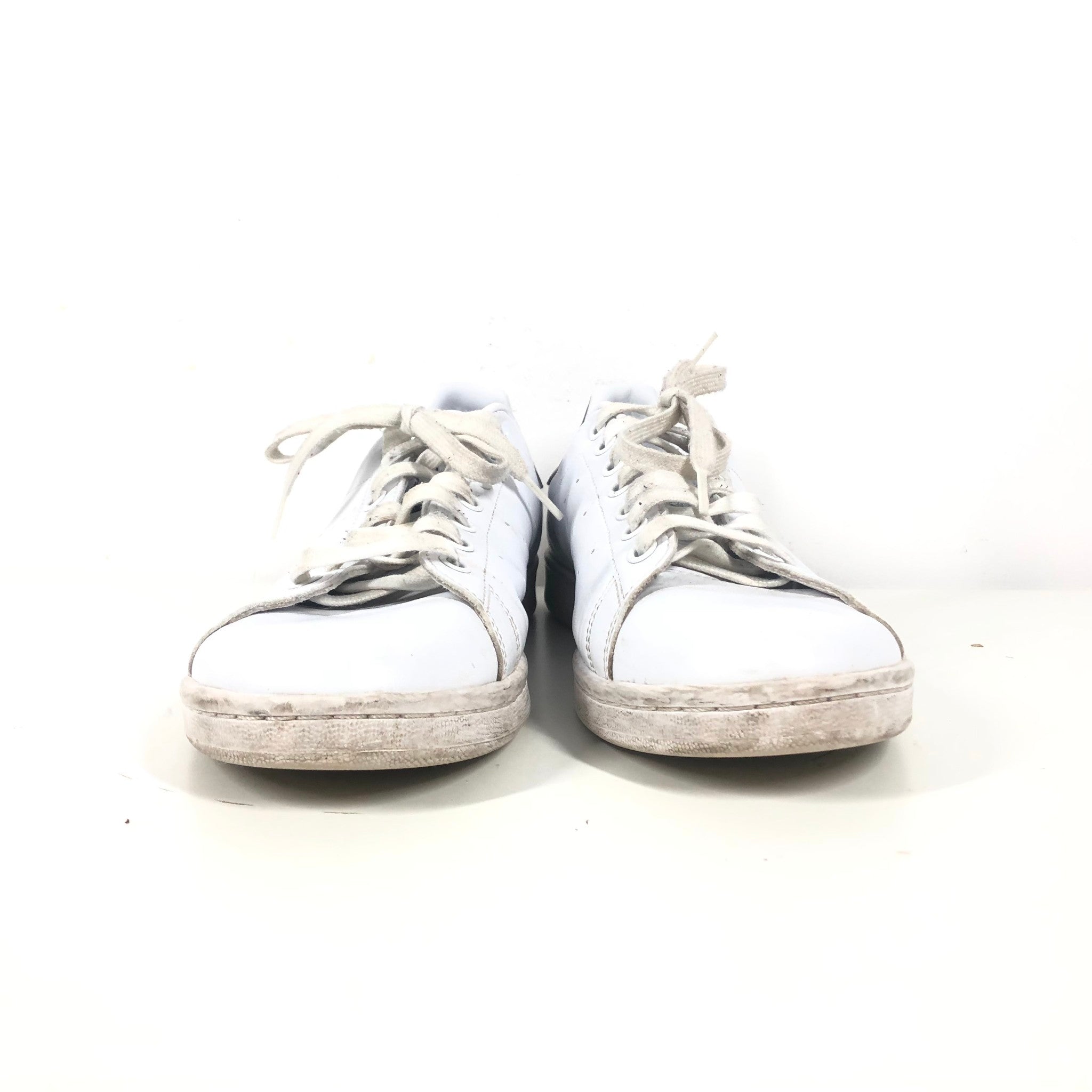 Adidas Originals Women's Stan Smith Sneakers Low White Navy Blue Size 10 Q47224