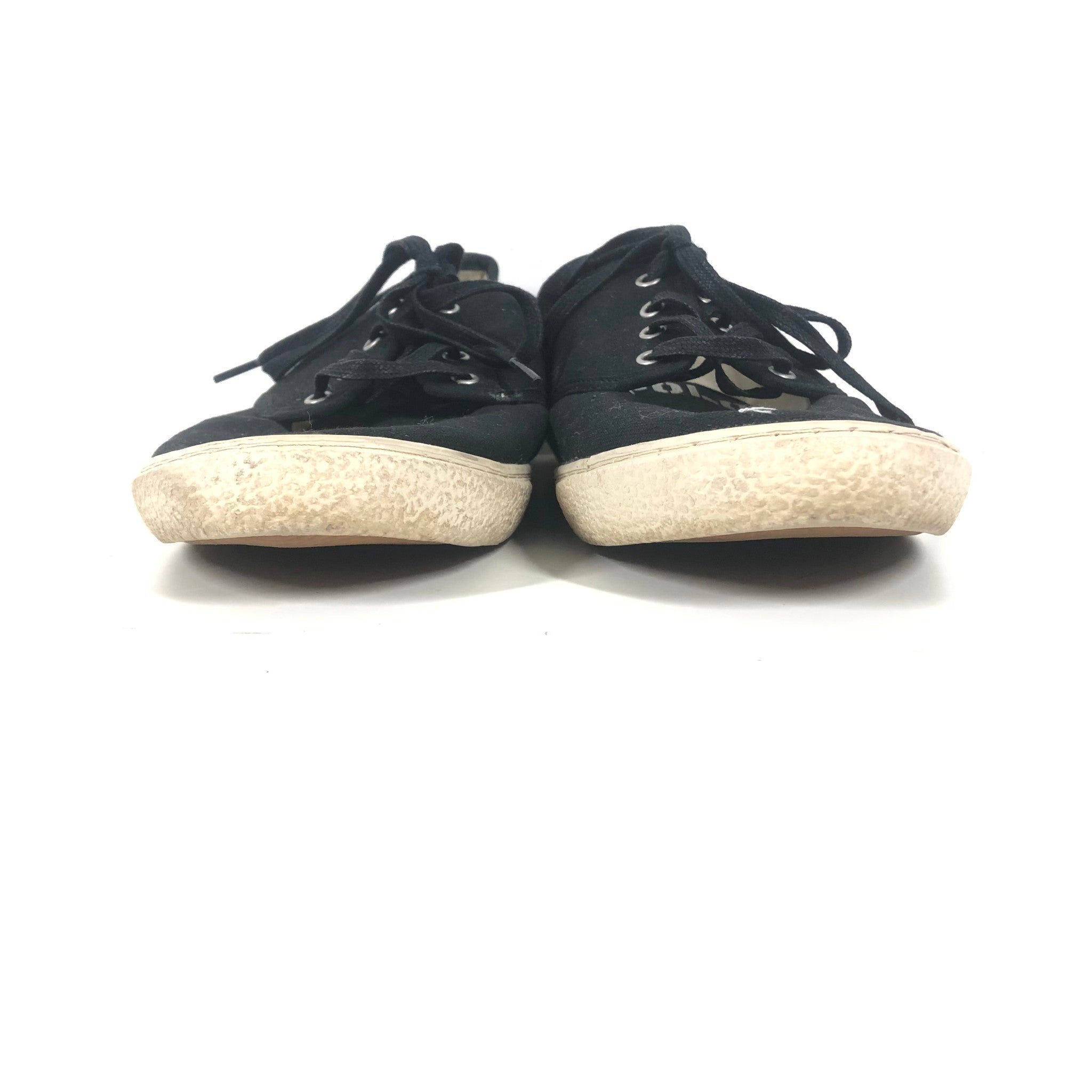 Polo Ralph Lauren 'Ethan Lace' Low Canvas Casual Shoes US Sz 12 - Black