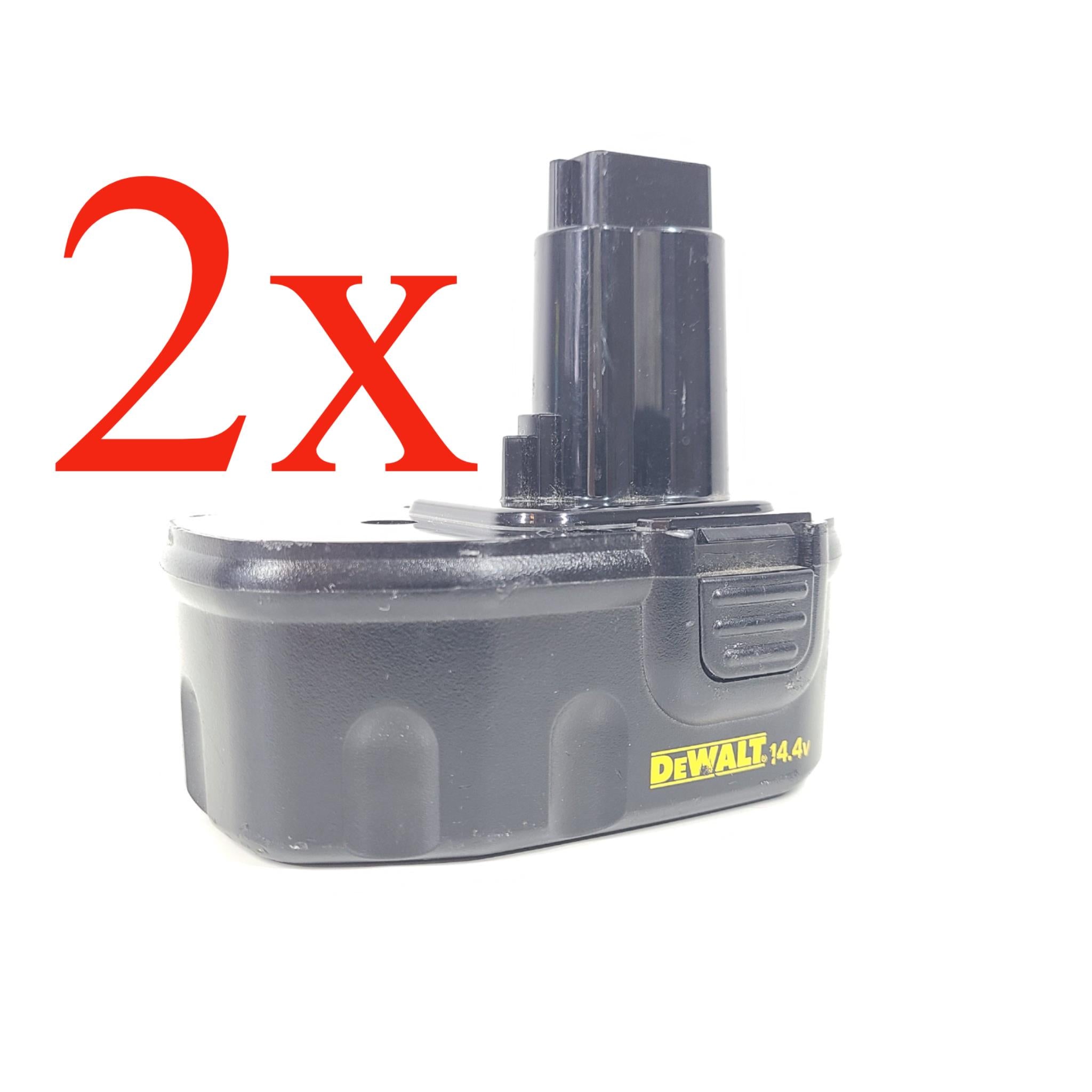 2 x Genuine OEM DeWalt 14.4V Ni-Cd Rechargeable Battery DW9094