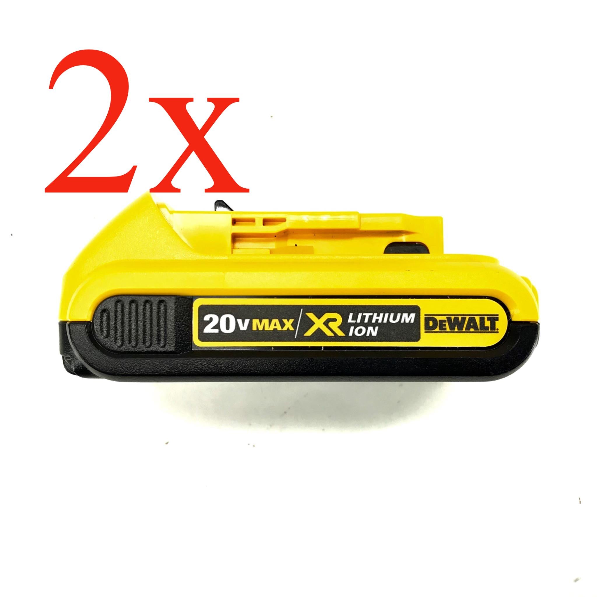 2 x OEM DeWalt DCB203 20v 2.0Ah 40Wh Max Lithium Ion Battery NOT AFTERMARKET